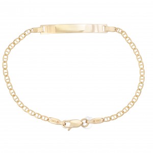 Βραχιόλι ταυτότητα μασίφ χρυσή 14K BR0251